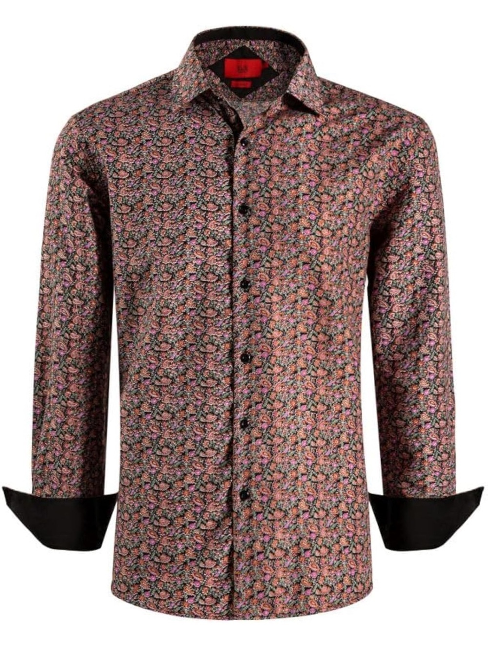 Paisley Print Button-Down Shirt By Elie Balleh
Floral in Pink and Black nwt